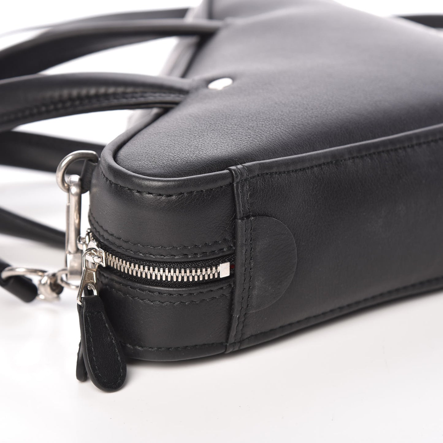 Calfskin XS Triangle Duffle Black