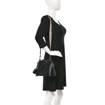 Louis Vuitton Epi Jacquard Alma BB Black 3 of 11