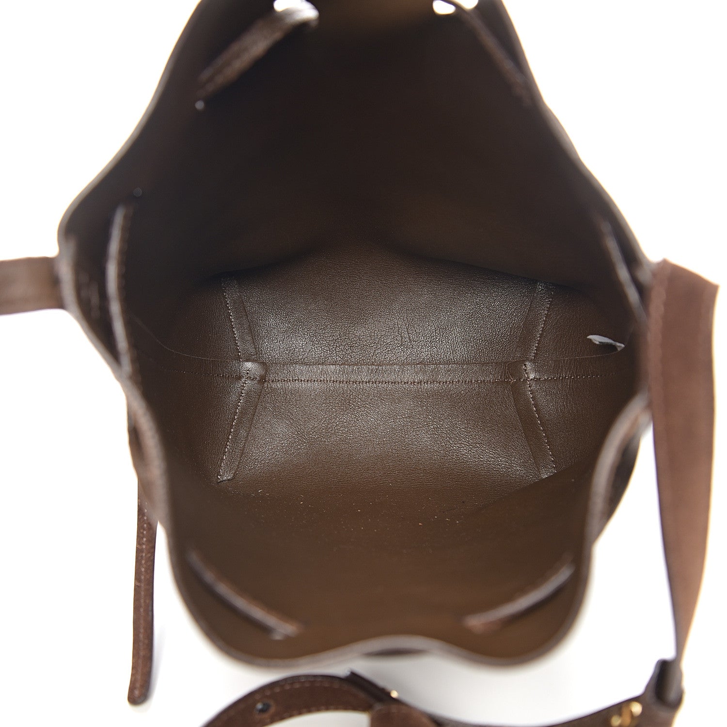 Mansur Gavriel Suede Mini Bucket Bag Chocolate 4 of 10