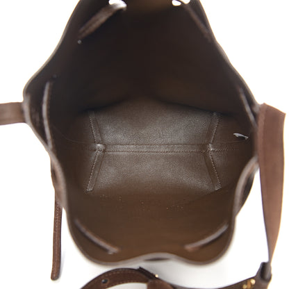 Mansur Gavriel Suede Mini Bucket Bag Chocolate 4 of 10