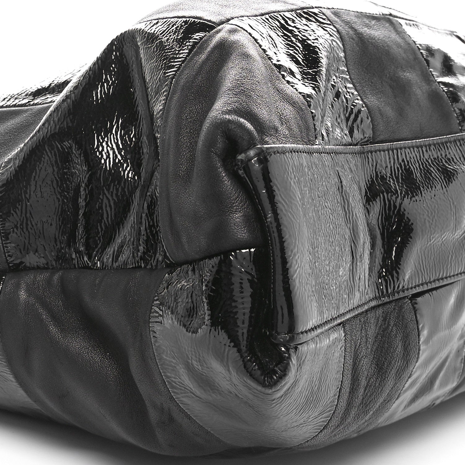 Chanel Patent Patchwork Large Brooklyn Tote Black 9 of 10