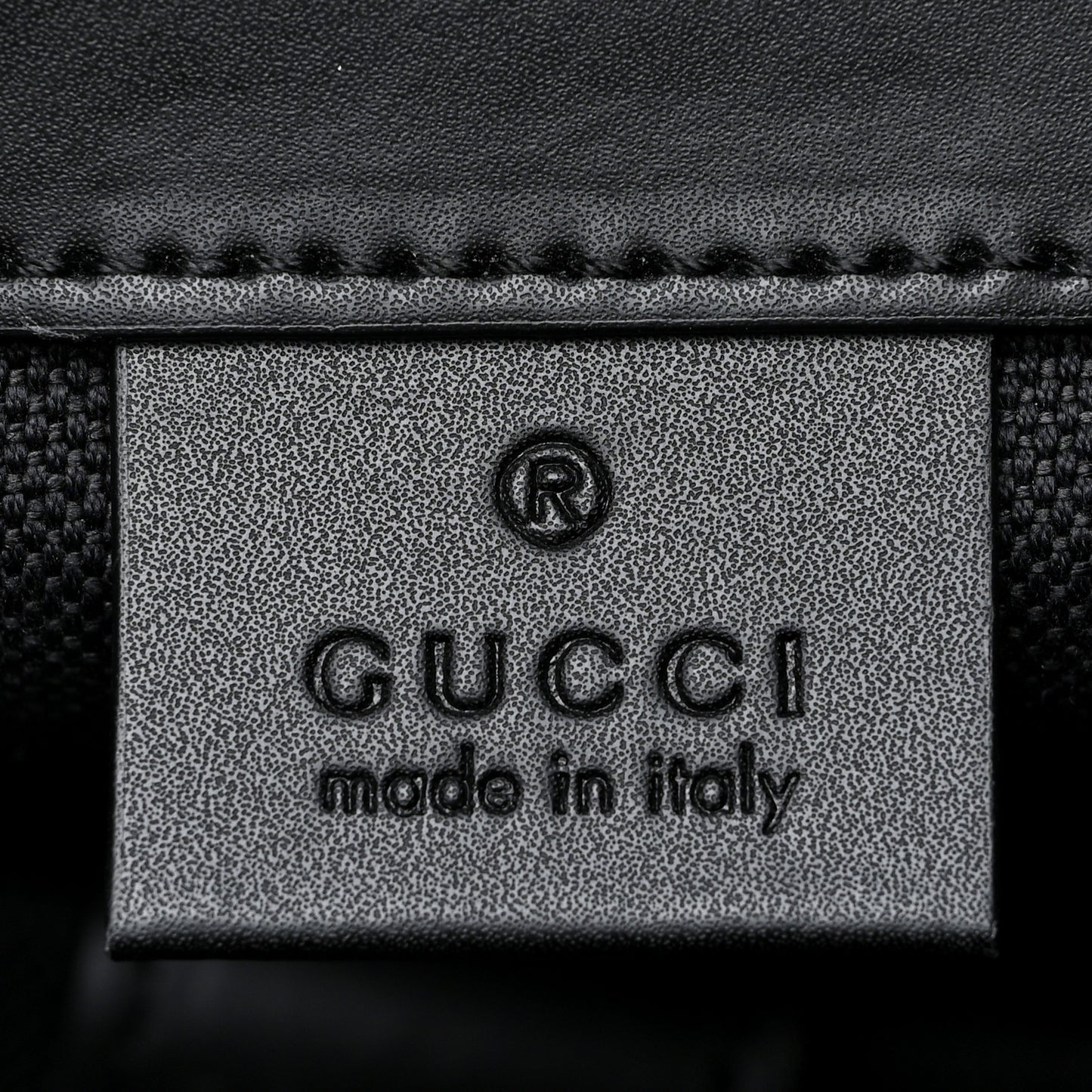 Soft GG Supreme Monogram Appia Calfskin Web Double Buckle Backpack Black