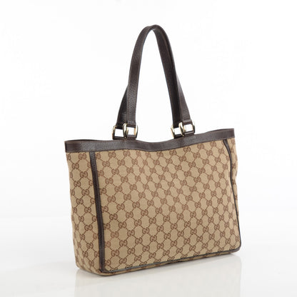 Gucci Monogram Abbey Tote Brown 3 of 7