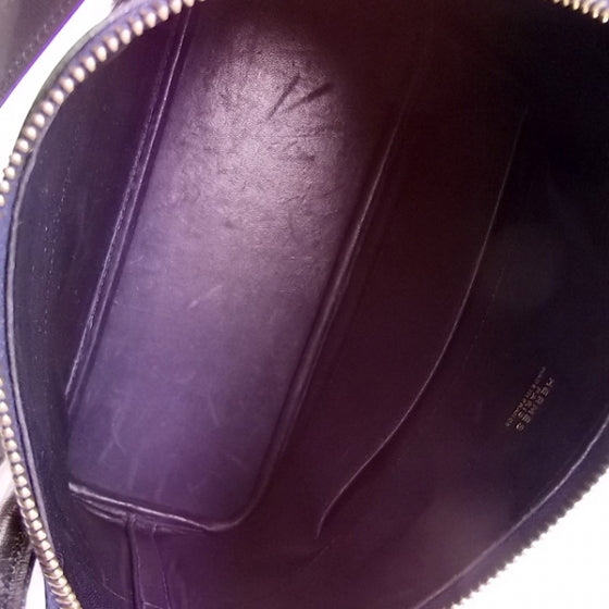 Chevre Leather Bolide Tote Bleu