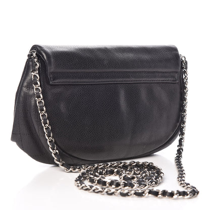 Chanel Caviar Half Moon Wallet On Chain WOC Black 3 of 12
