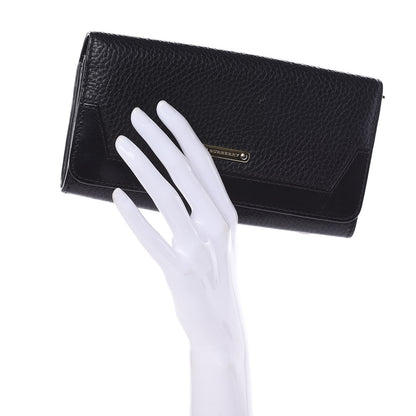 Burberry Grain Calfskin Continental Wallet Black 2 of 14