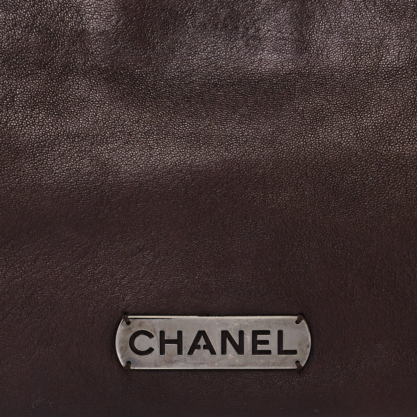Lambskin Chain Hobo Brown