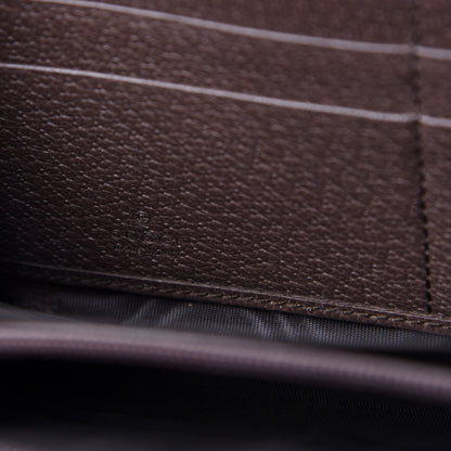 Gucci GG Supreme Monogram Web Ophidia Zip Around Wallet Brown 6 of 7