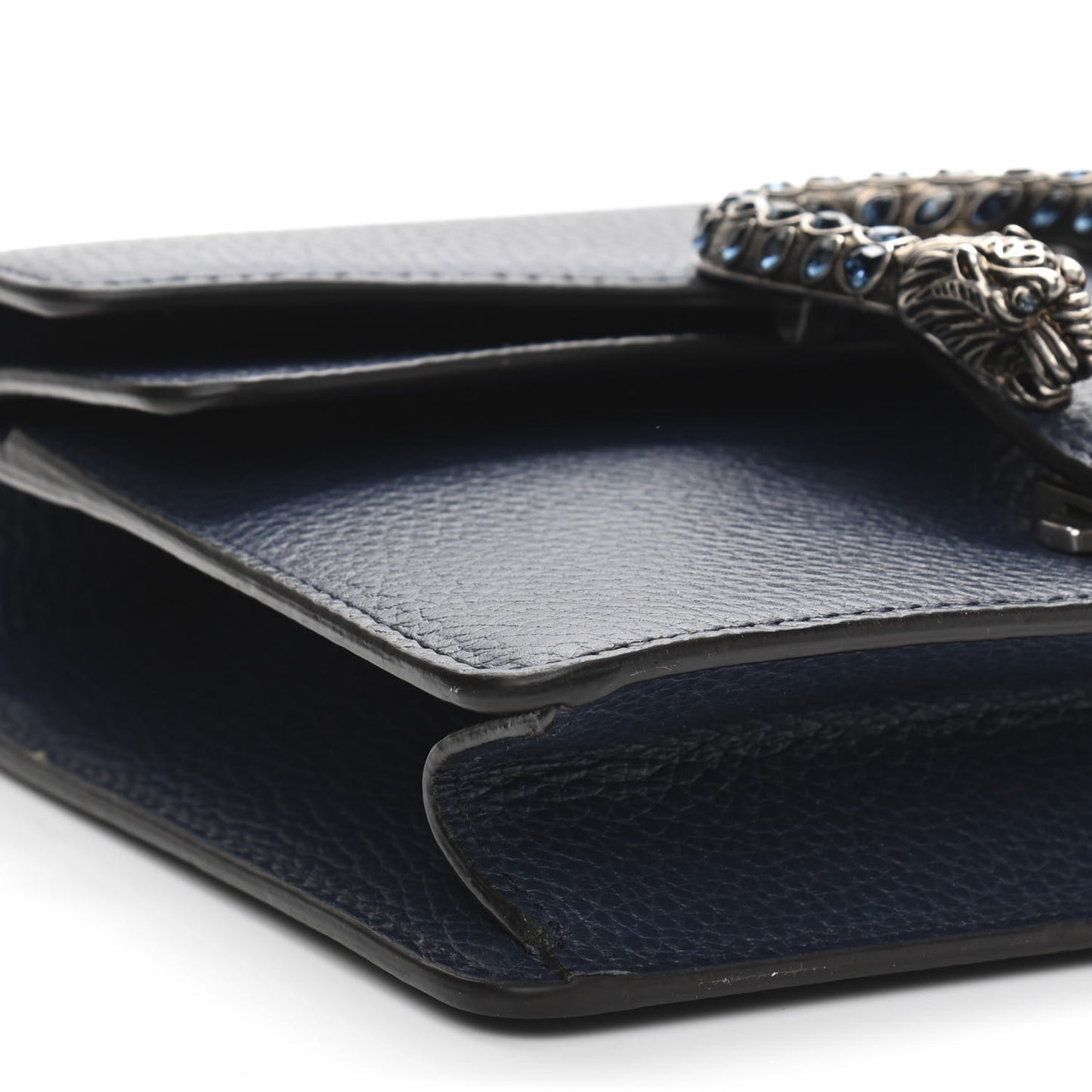Dollar Calfskin Crystal Mini Dionysus Shoulder Bag Blue Agata Montana Sapphire