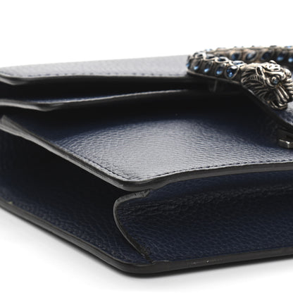 Gucci Dollar Calfskin Crystal Mini Dionysus Shoulder Bag Blue Agata Montana Sapphire 10 of 11