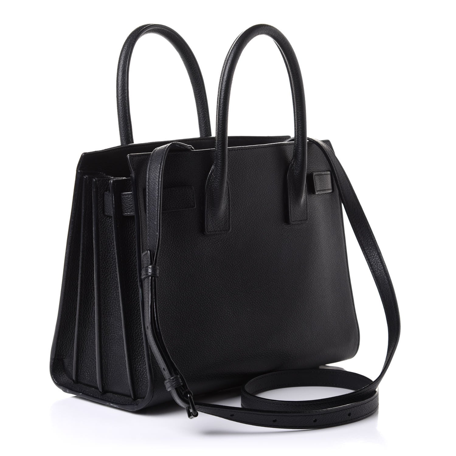 Saint Laurent Grained Calfskin Baby Sac De Jour Black 3 of 13