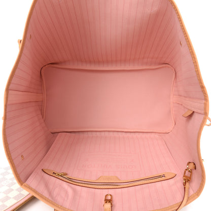 Louis Vuitton Damier Azur Neo Neverfull GM Rose Ballerine 6 of 14
