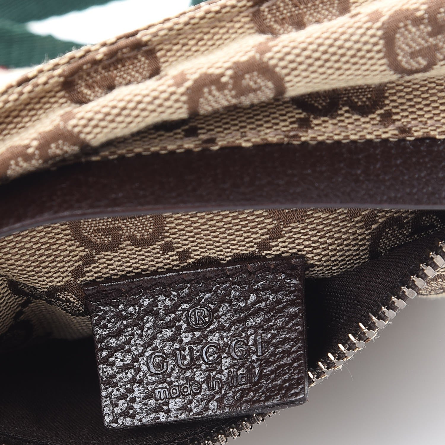 Gucci Monogram Web Belt Bag Dark Brown 7 of 9