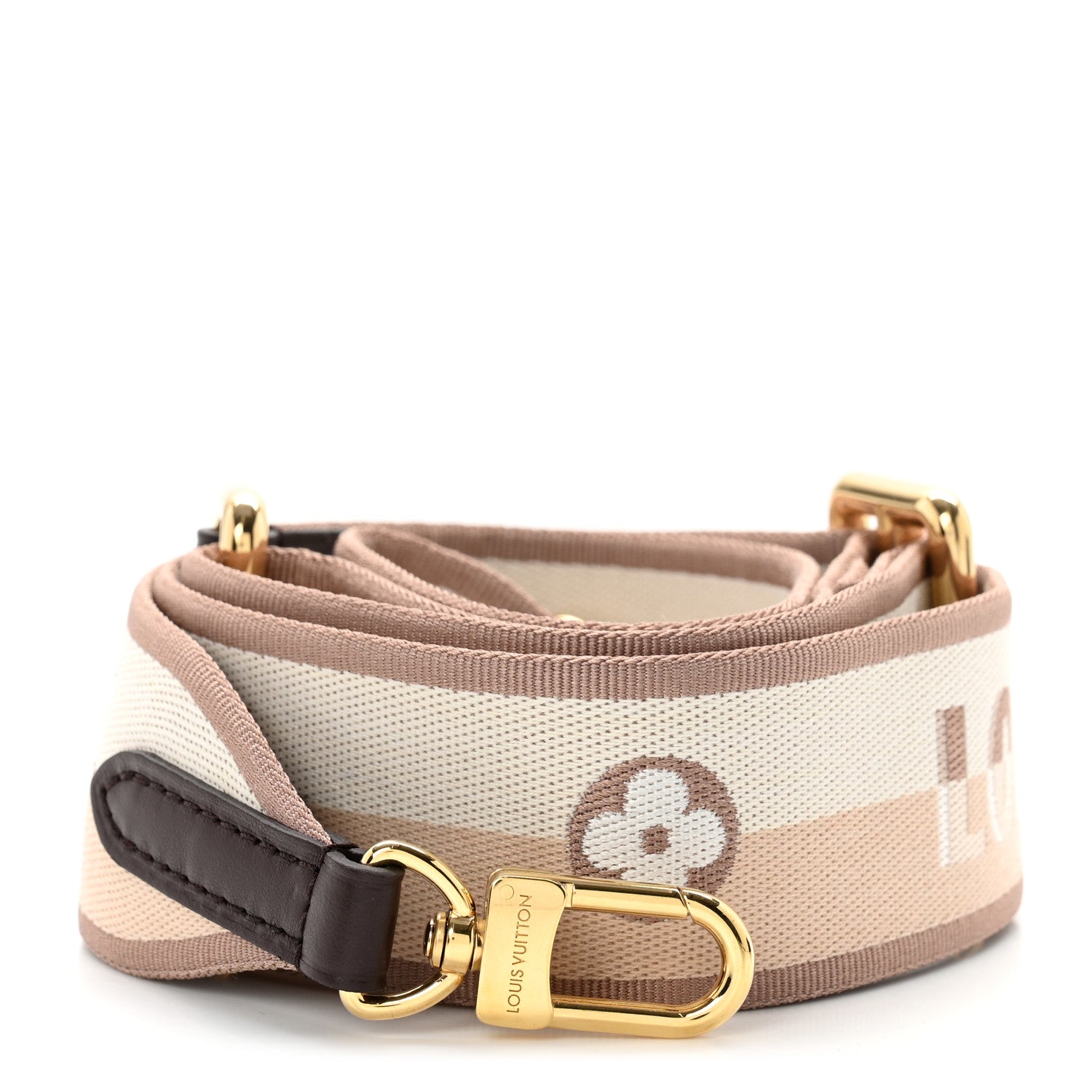 Louis Vuitton Jacquard Speedy Bandouliere 20 Shoulder Strap Beige Brown 1 of 3