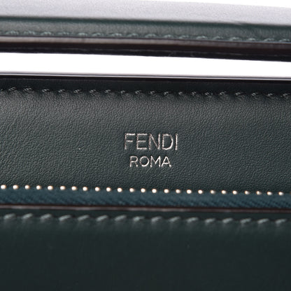 Fendi Vitello Baltico Century Dolce Waves DotCom Satchel Verde Inglese White 8 of 15