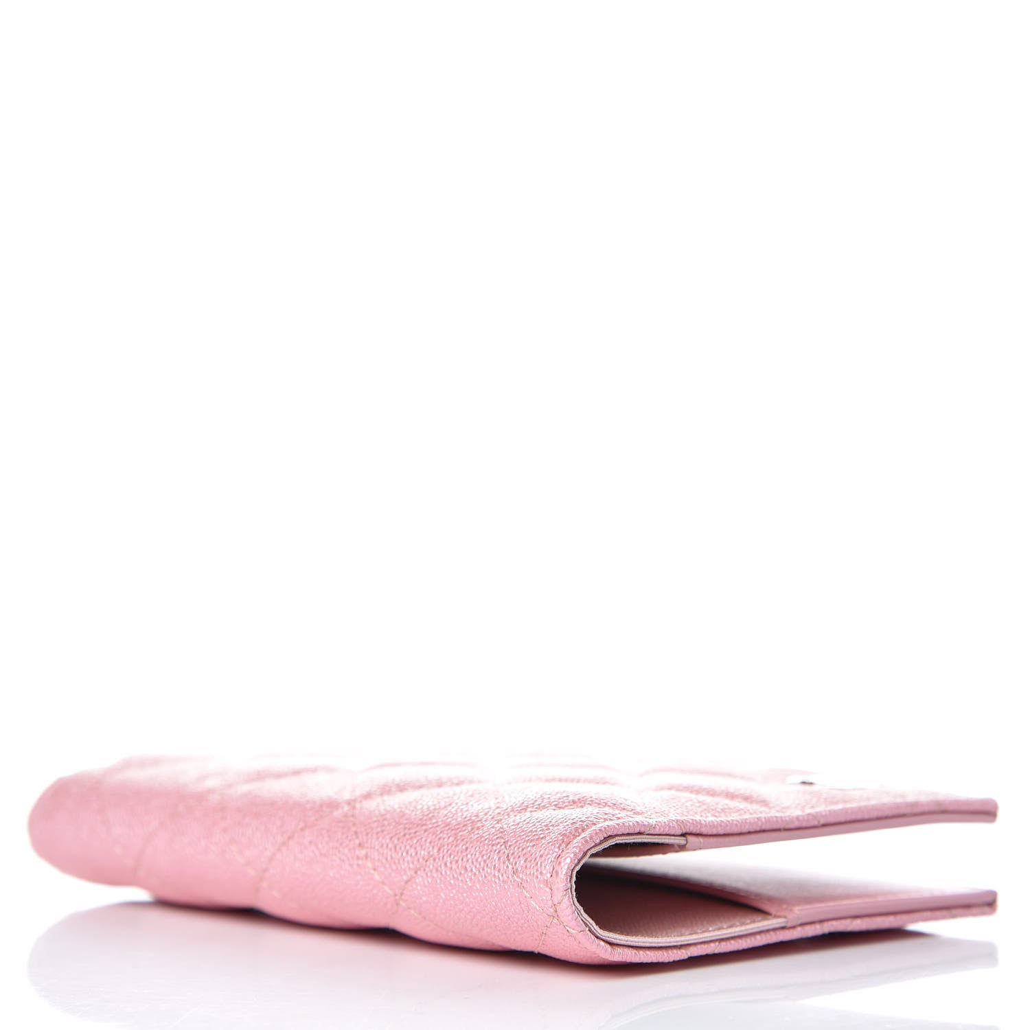 Chanel Iridescent Caviar Quilted Passport Holder Pink 4 of 8