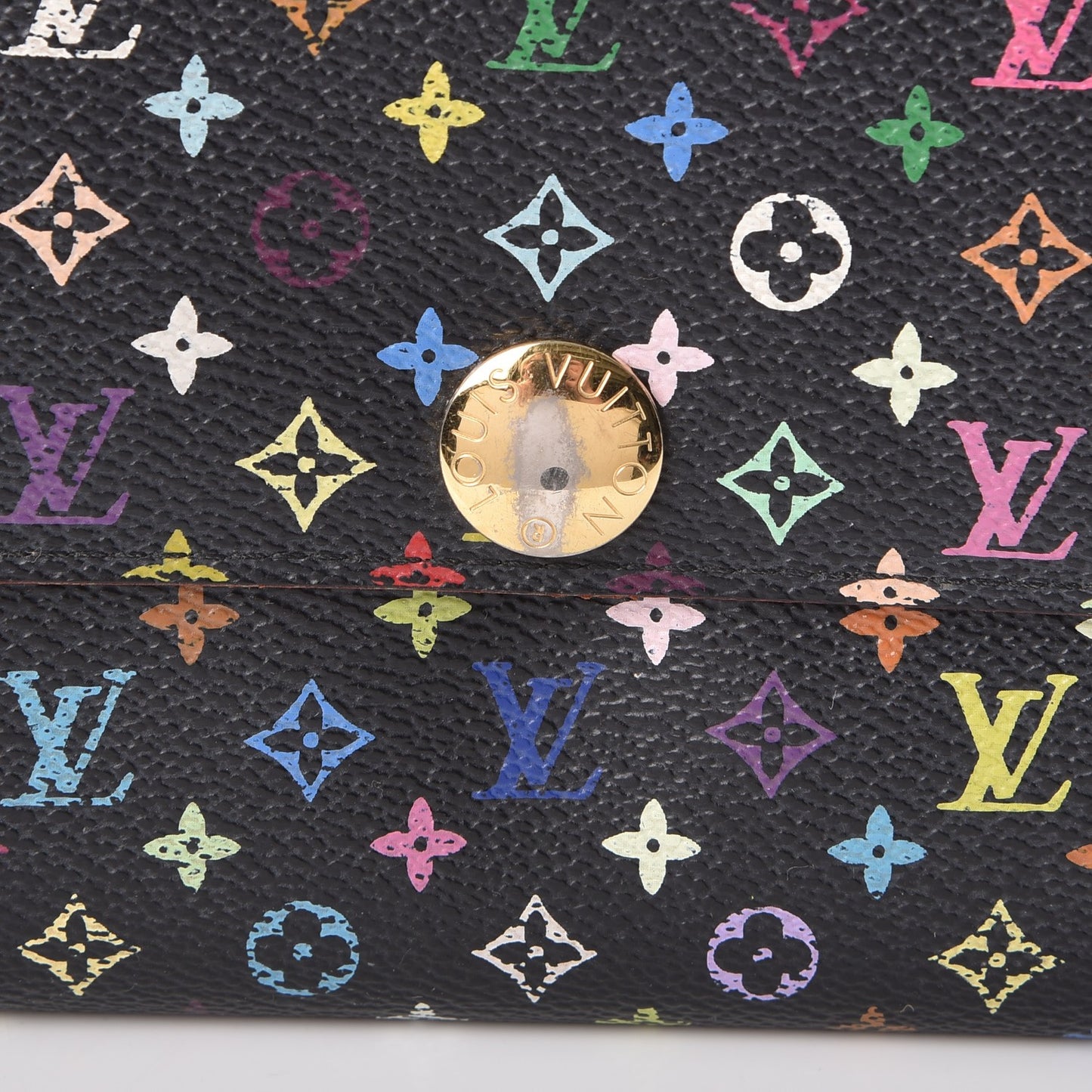 Monogram Multicolor Sarah Wallet Black