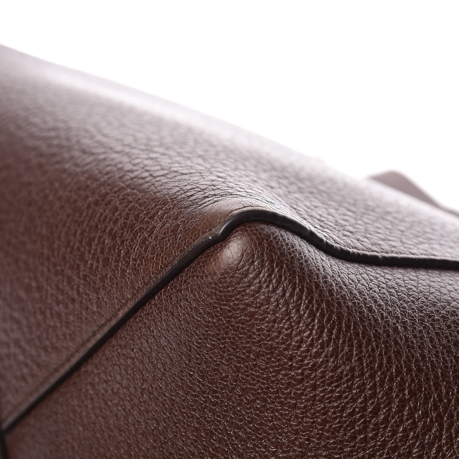 Celine Soft Grained Calfskin Small Belt Cabas Phantom Brown 18 of 18