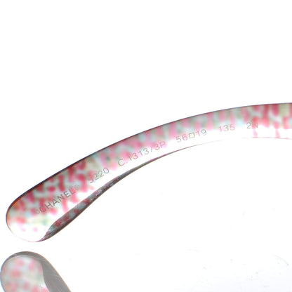 Chanel Acetate Multicolor Tweed CC Sunglasses 5220 Pink 4 of 4