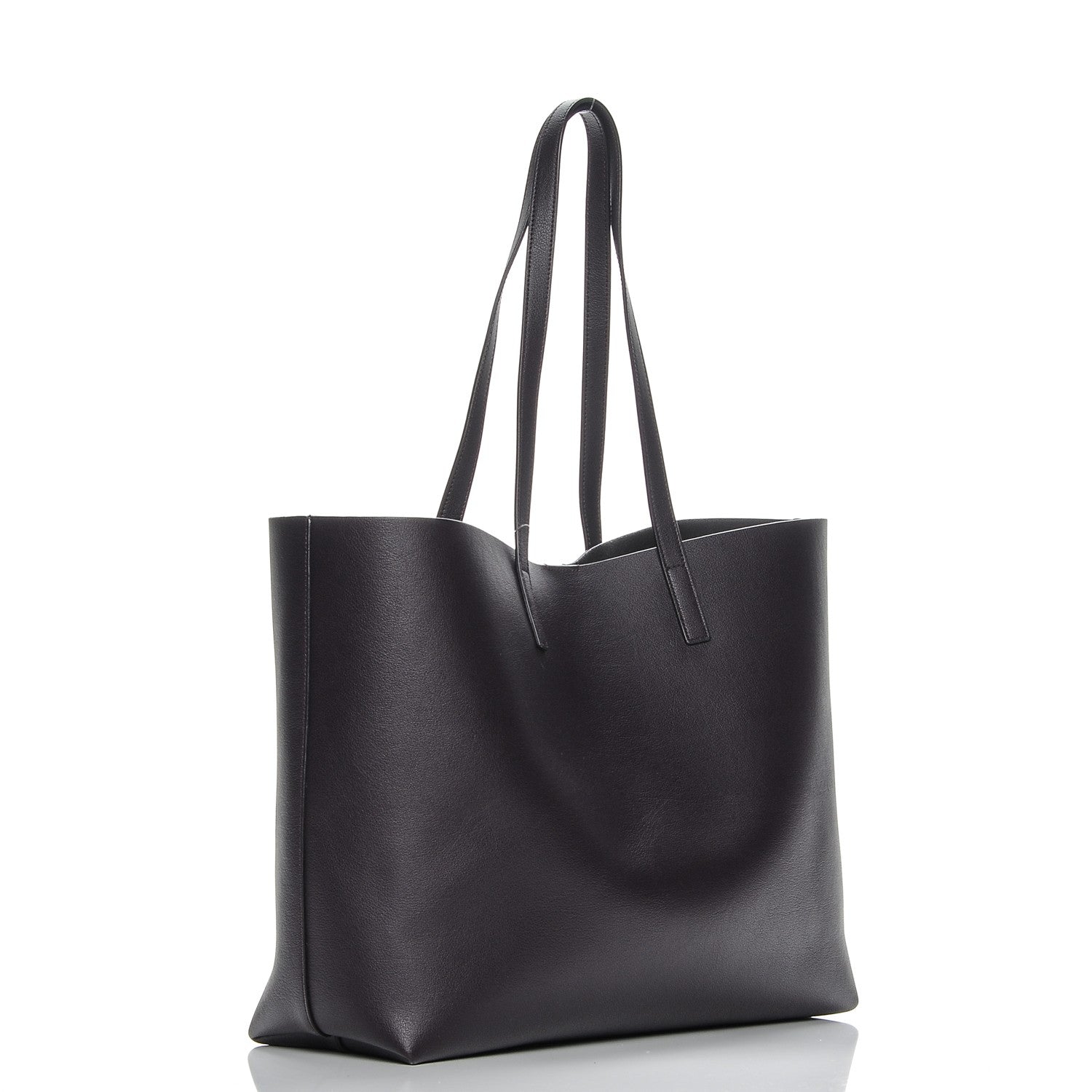 Saint Laurent Calfskin Large Shopping Tote Purple 3 of 6