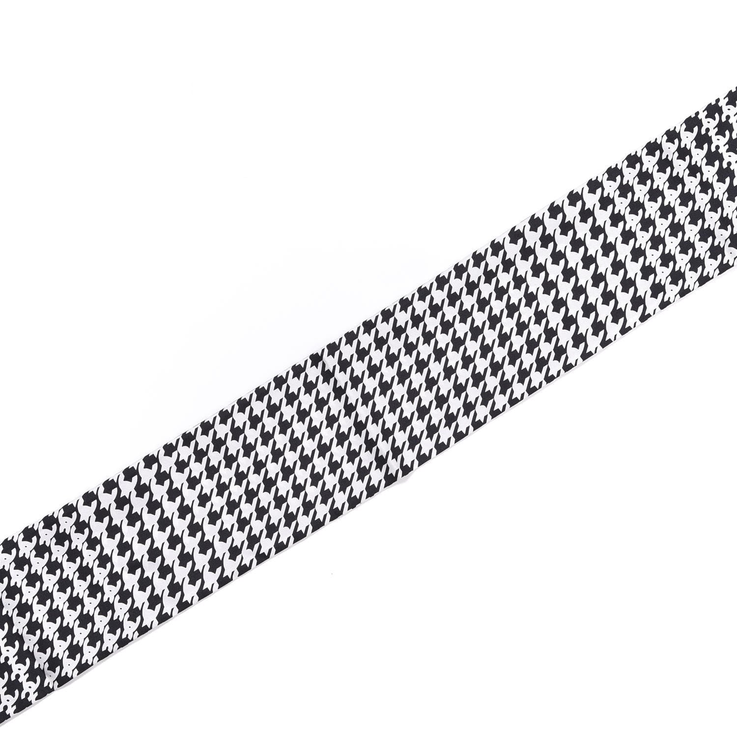 Chanel Silk CC Scarf Black 3 of 4
