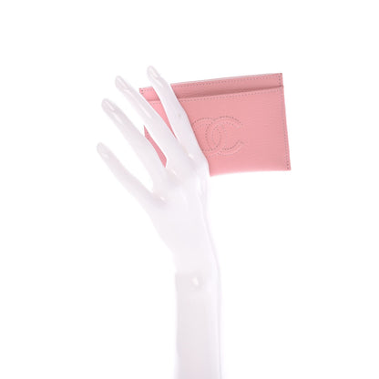 Chanel Calfskin CC Timeless Card Holder Pink 2 of 9