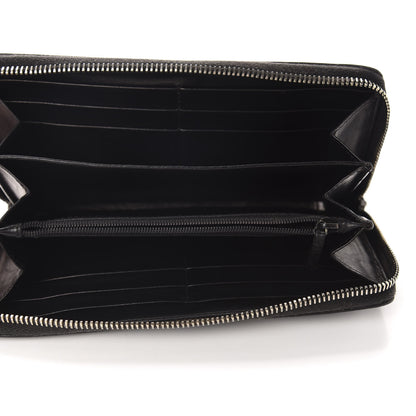 Gucci Guccissima Large Twins Zip Around Wallet Black 5 of 7