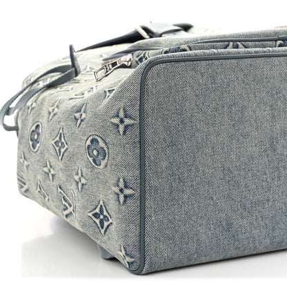 Louis Vuitton Monogram Denim Washed 3D Montsouris Backpack Blue 9 of 11