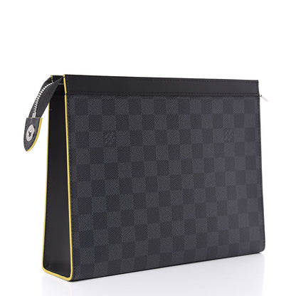 Louis Vuitton Damier Graphite Pochette Voyage MM Yellow 3 of 10