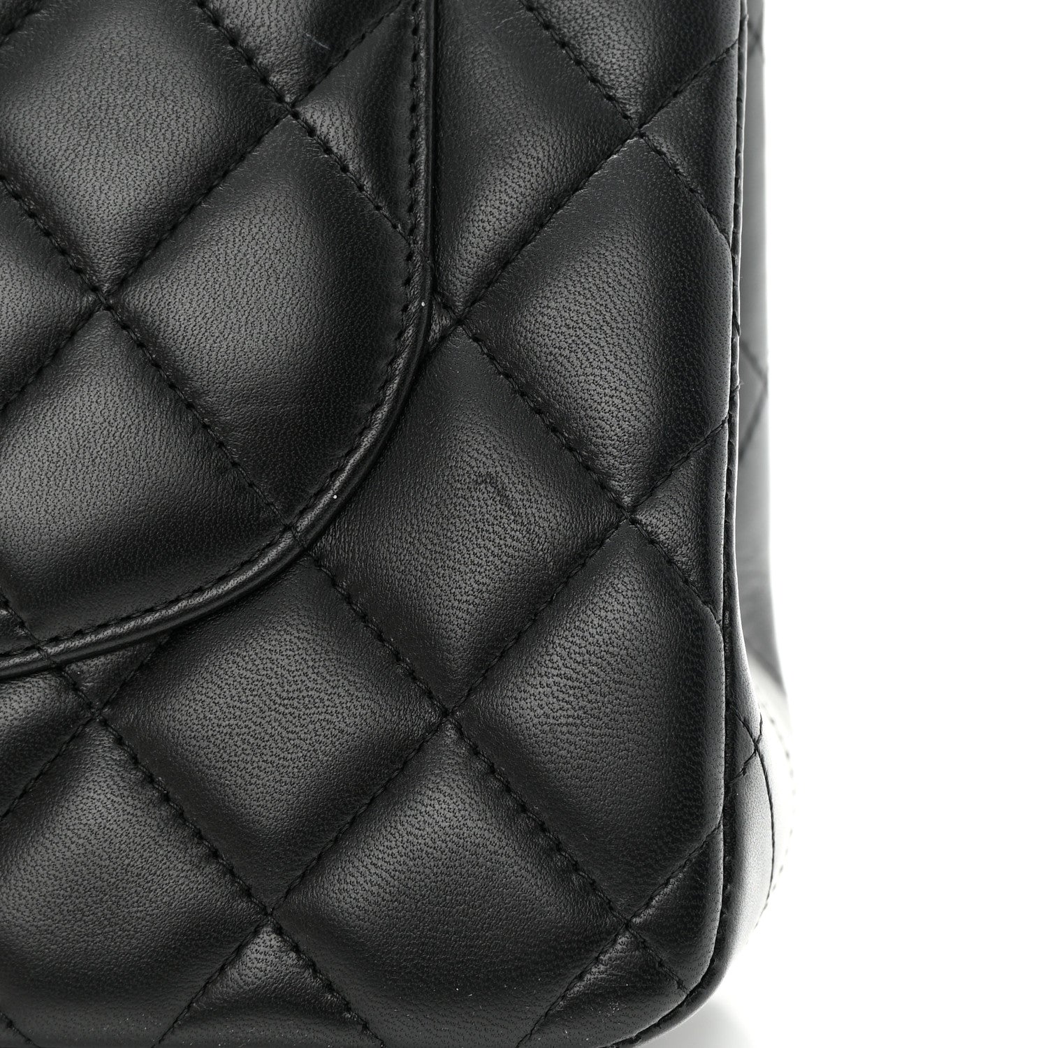 Chanel Lambskin Quilted Jumbo Double Flap Black 19 of 19