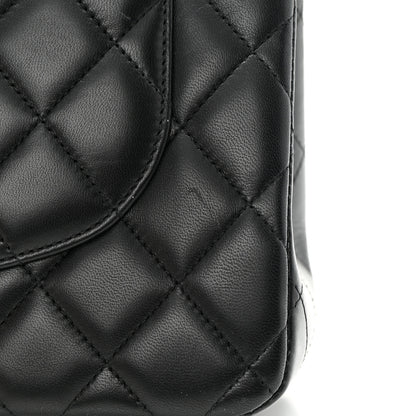 Chanel Lambskin Quilted Jumbo Double Flap Black 19 of 19