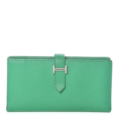 Hermes Chevre Mysore Bearn Wallet Menthe 1 of 13