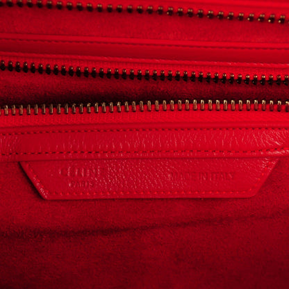 Celine Baby Calfskin Mini Luggage Vermillion 6 of 7