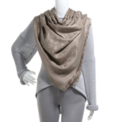 Louis Vuitton Silk Wool Monogram Shawl Verone 2 of 5