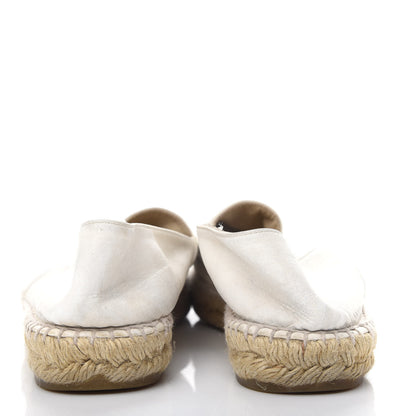 Chanel Lambskin CC Espadrilles 40 White Black 7 of 10