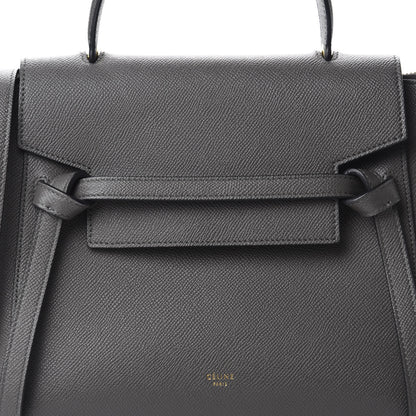 Celine Grained Calfskin Micro Belt Bag Grey 9 of 9