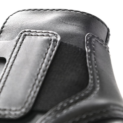 Christian Dior Calfskin Diorsaddle Boots 37 Black 13 of 16