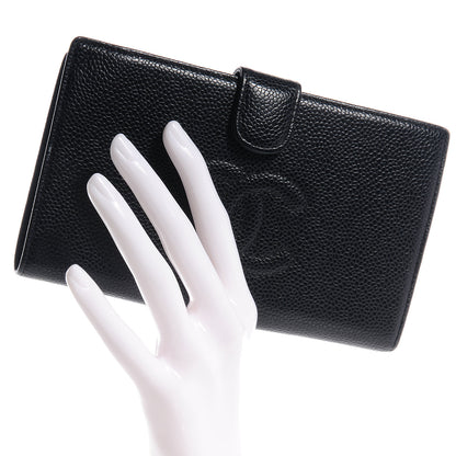 Chanel Caviar CC French Wallet Black 2 of 8