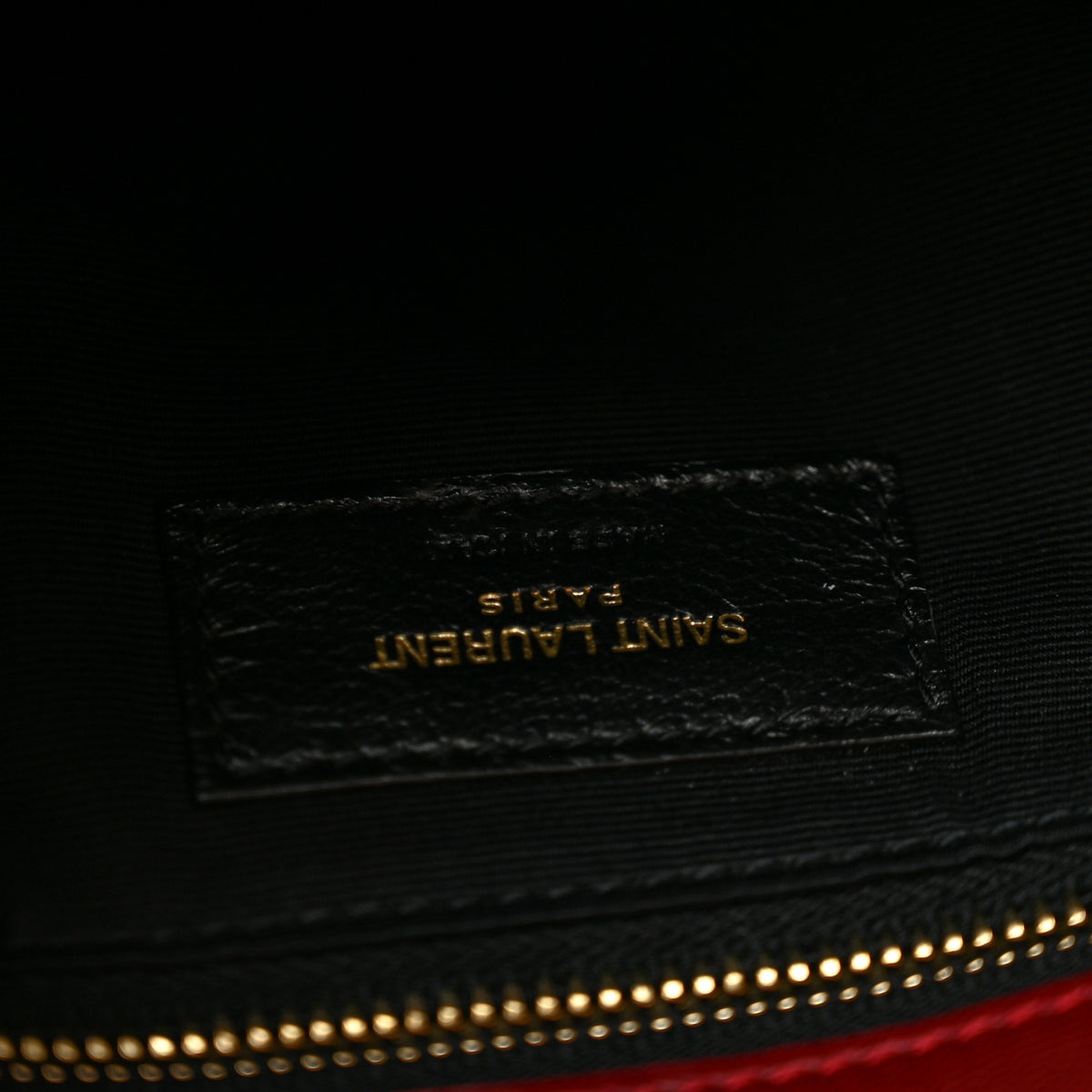 Lambskin Quilted Small Loulou Puffer Monogram Chain Satchel Opyum Red