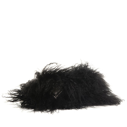 Chanel Lambskin Goat Fur Tibet Medium Flap with Mini Bag Black 4 of 8