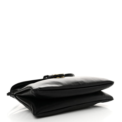 Bottega Veneta Smooth Calfskin Medium Liberta Shoulder Bag Black 4 of 11