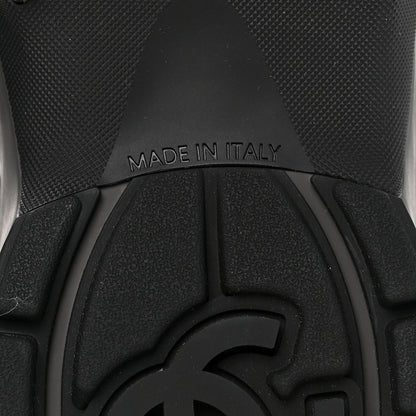 Chanel Suede Calfskin Mens CC Sneakers 42 Black 7 of 9