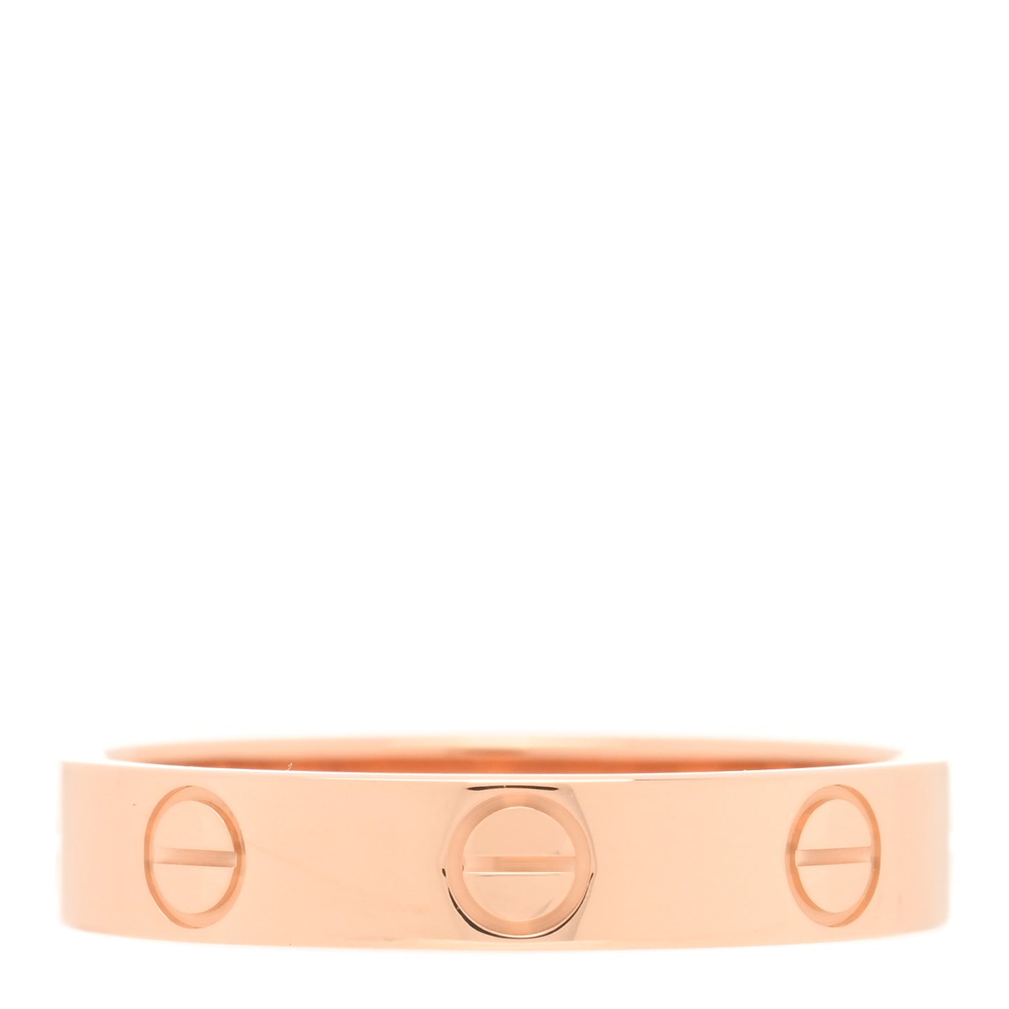 18K Pink Gold 3.5mm LOVE Wedding Band Ring 51 5.75