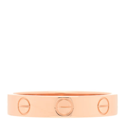 Cartier 18K Pink Gold 3.5mm LOVE Wedding Band Ring 51 5.75 3 of 4