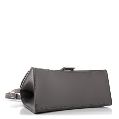 Balenciaga Shiny Box Calfskin Small Hourglass Top Handle Bag Dark Grey 3 of 12