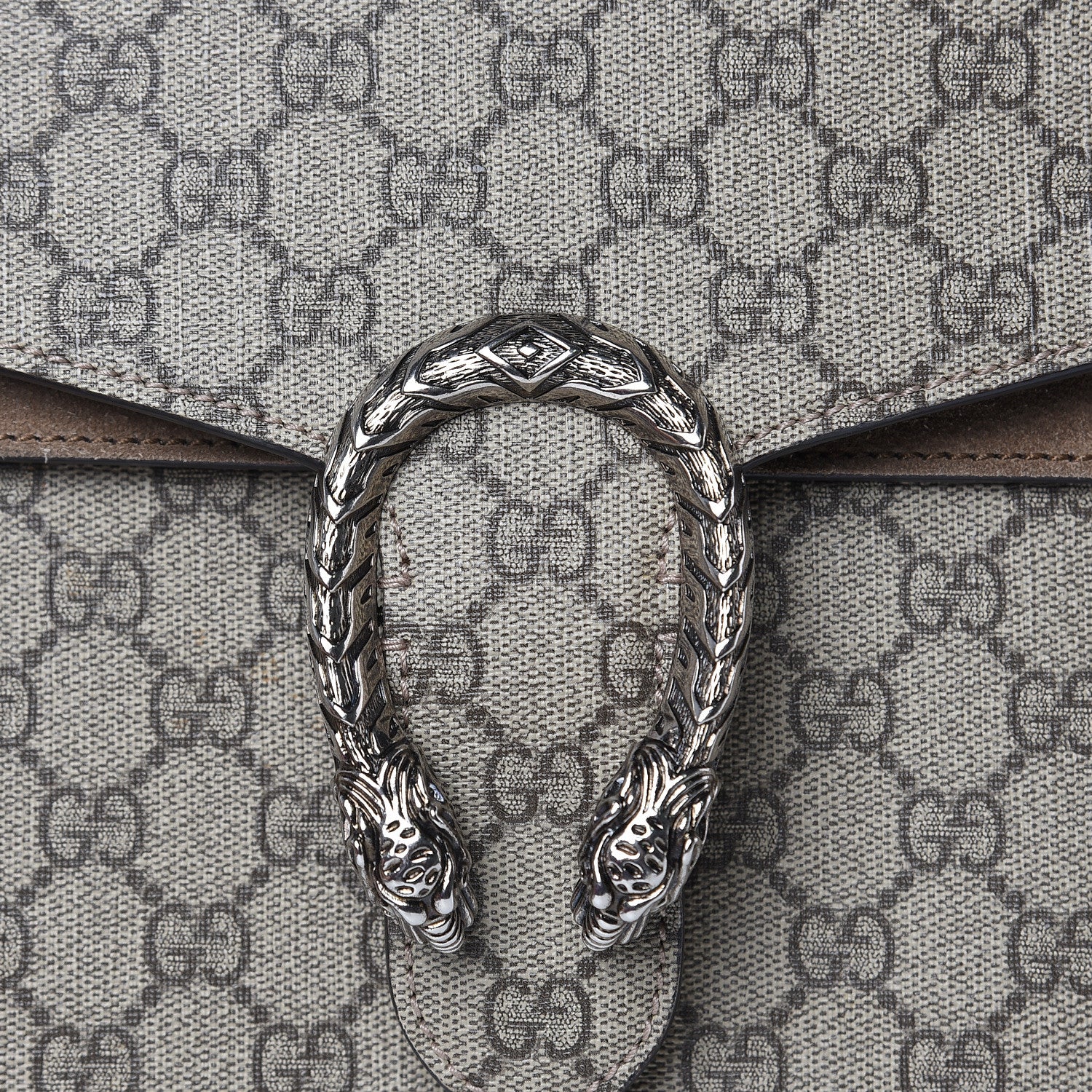 Gucci GG Supreme Monogram Medium Dionysus Shoulder Bag Taupe 12 of 13