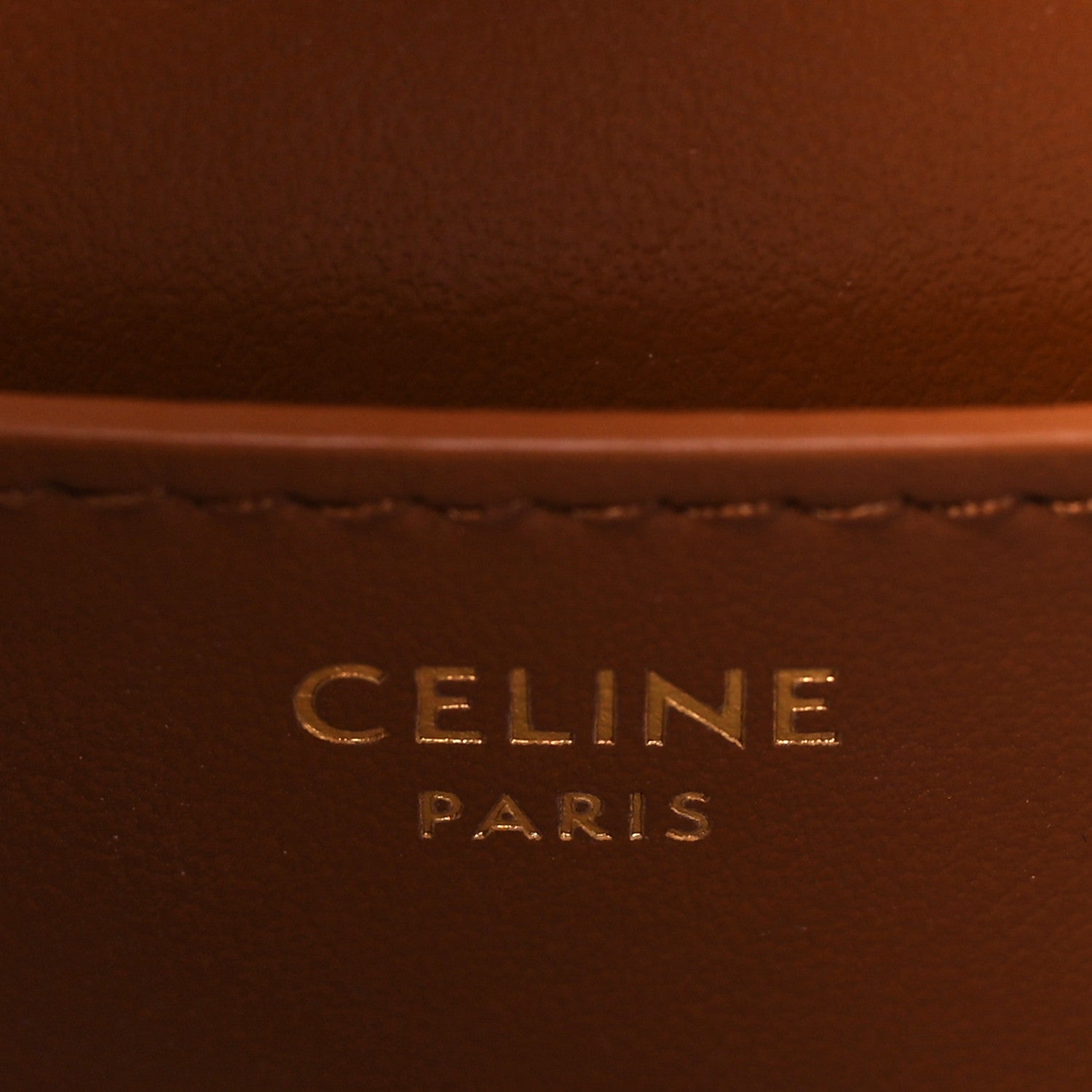 Celine Smooth Calfskin Tabou Clutch On Strap Tan 6 of 10