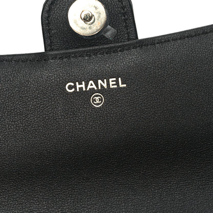 Chanel Patent Calfskin Quilted Flap Phone Holder With Chain Black 6 of 13