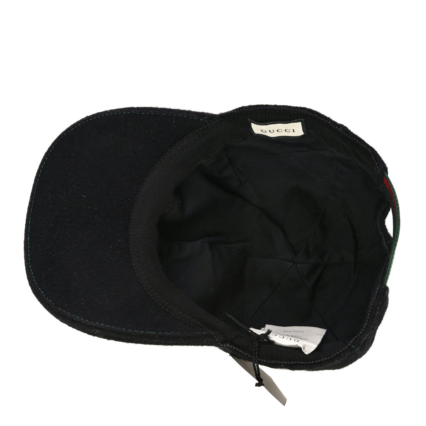 Cotton Web Interlocking G Baseball Hat S Black