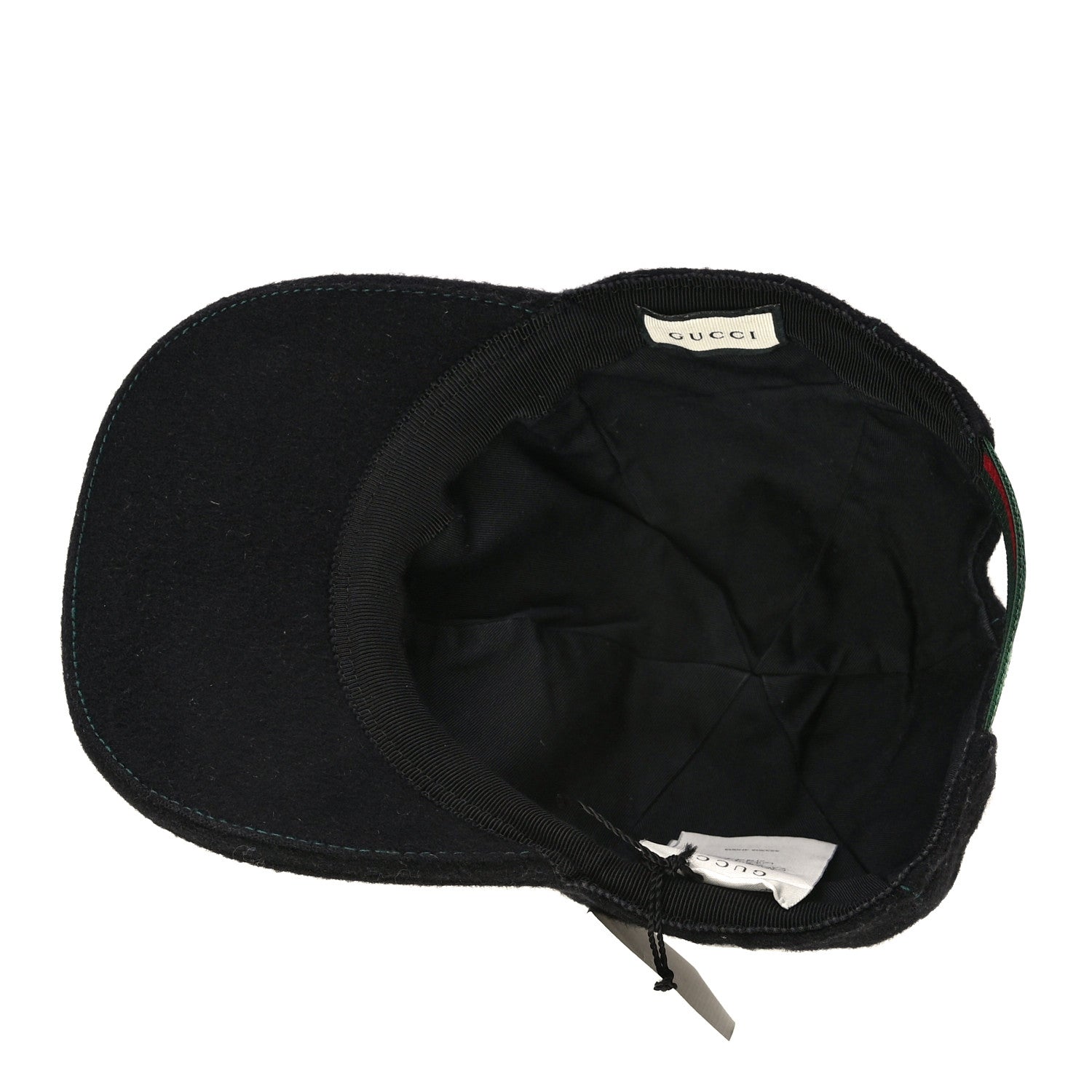 Gucci Cotton Web Interlocking G Baseball Hat S Black 6 of 8